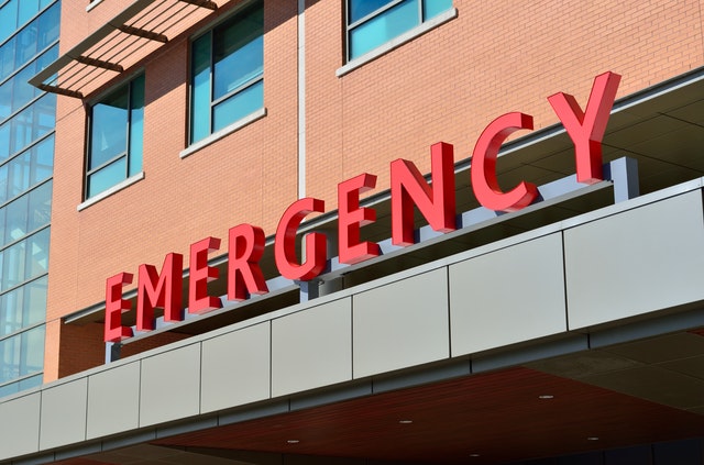 Hospital Emergency Entrance Sign